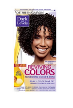 Capuchon de coloration capillaire Dark & Lovely Reviving Colors 90 avec application et teinture capillaire.